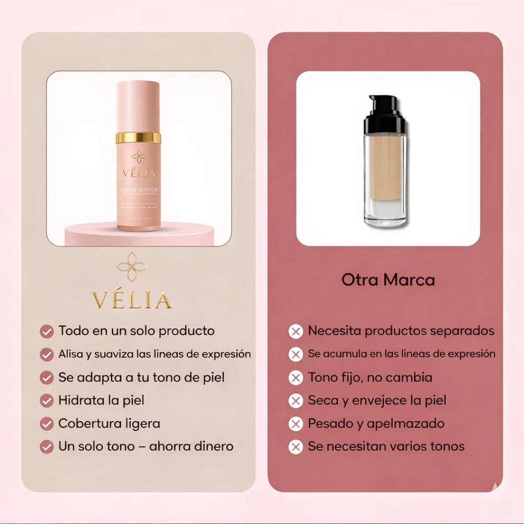 VÉLIA™ – Base Antiedad 4 en 1 Para Piel Madura